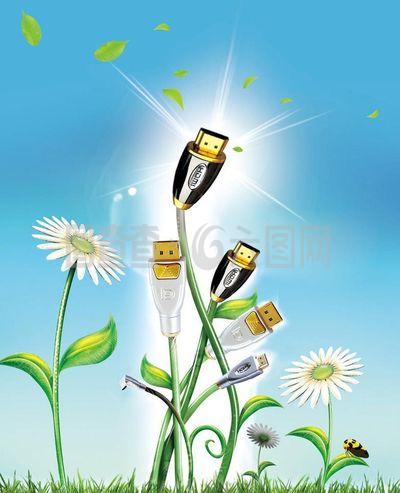 usb数据线产品广告图片